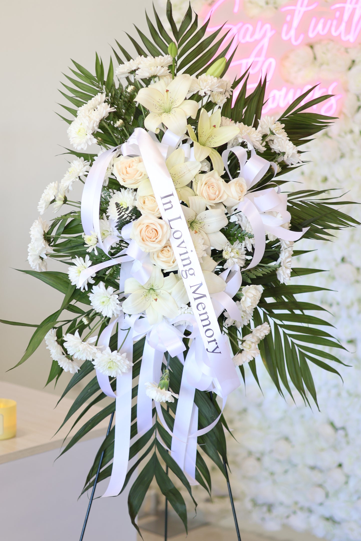 Remembrance Wreath — White