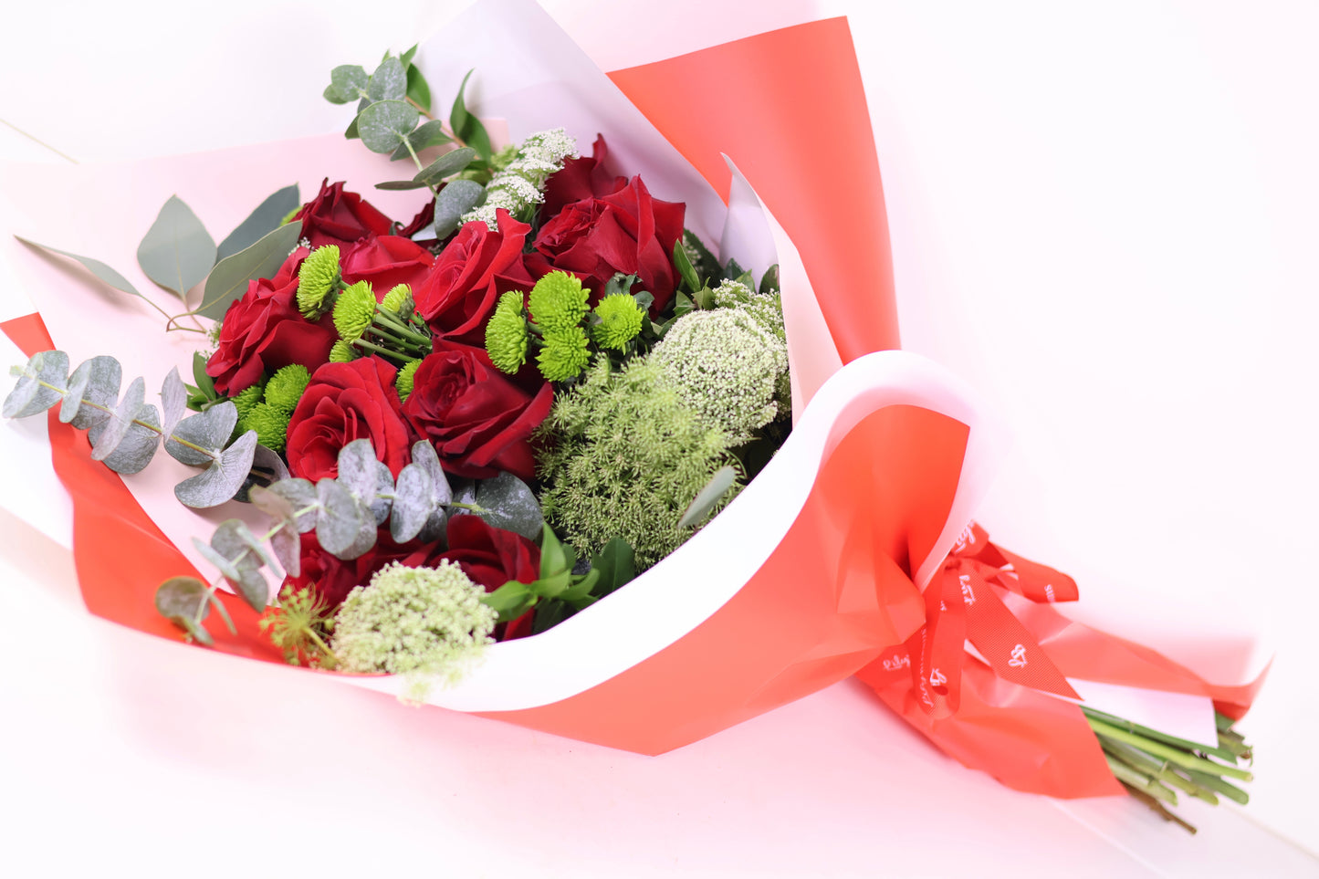 Red Rose Bouquet — Red Wrap