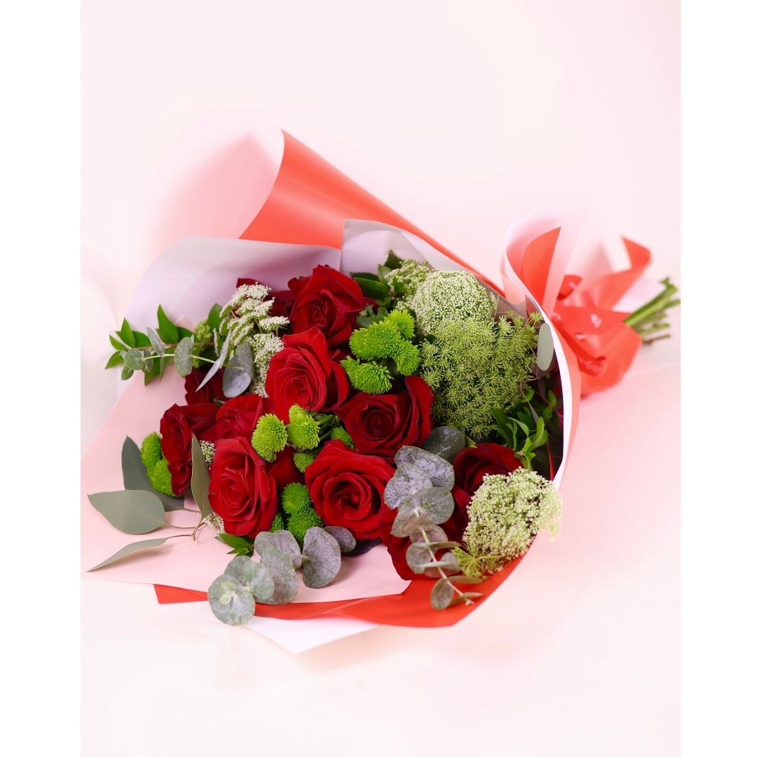 Red Rose Bouquet — Red Wrap
